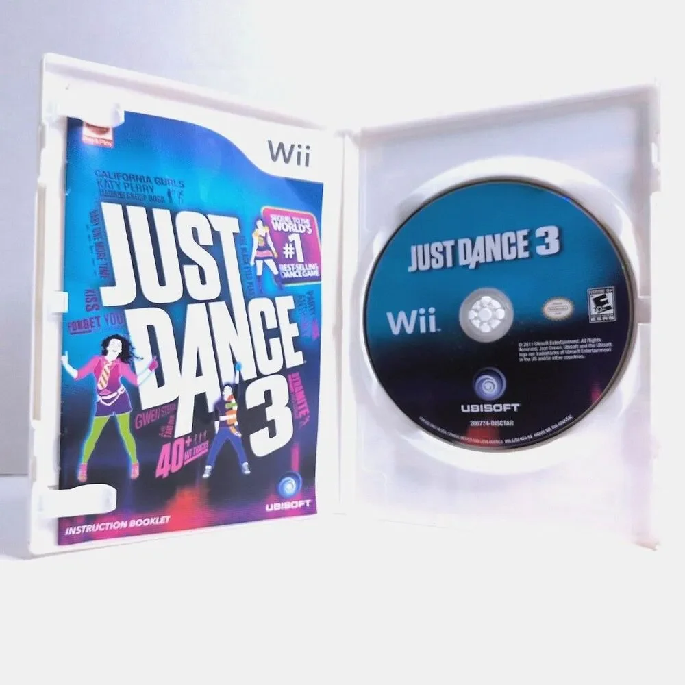 Just Dance 3 (Nintendo Wii, 2011) Complete In Box Tested And Working w/ Manual